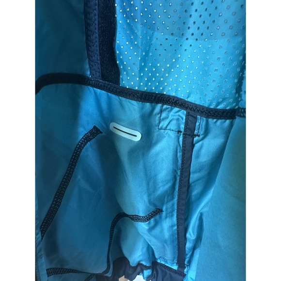 Lululemon Hooded Vest Women's Size 6 Black Blue Geometric Sleeveless Jacket - Picture 14 of 14